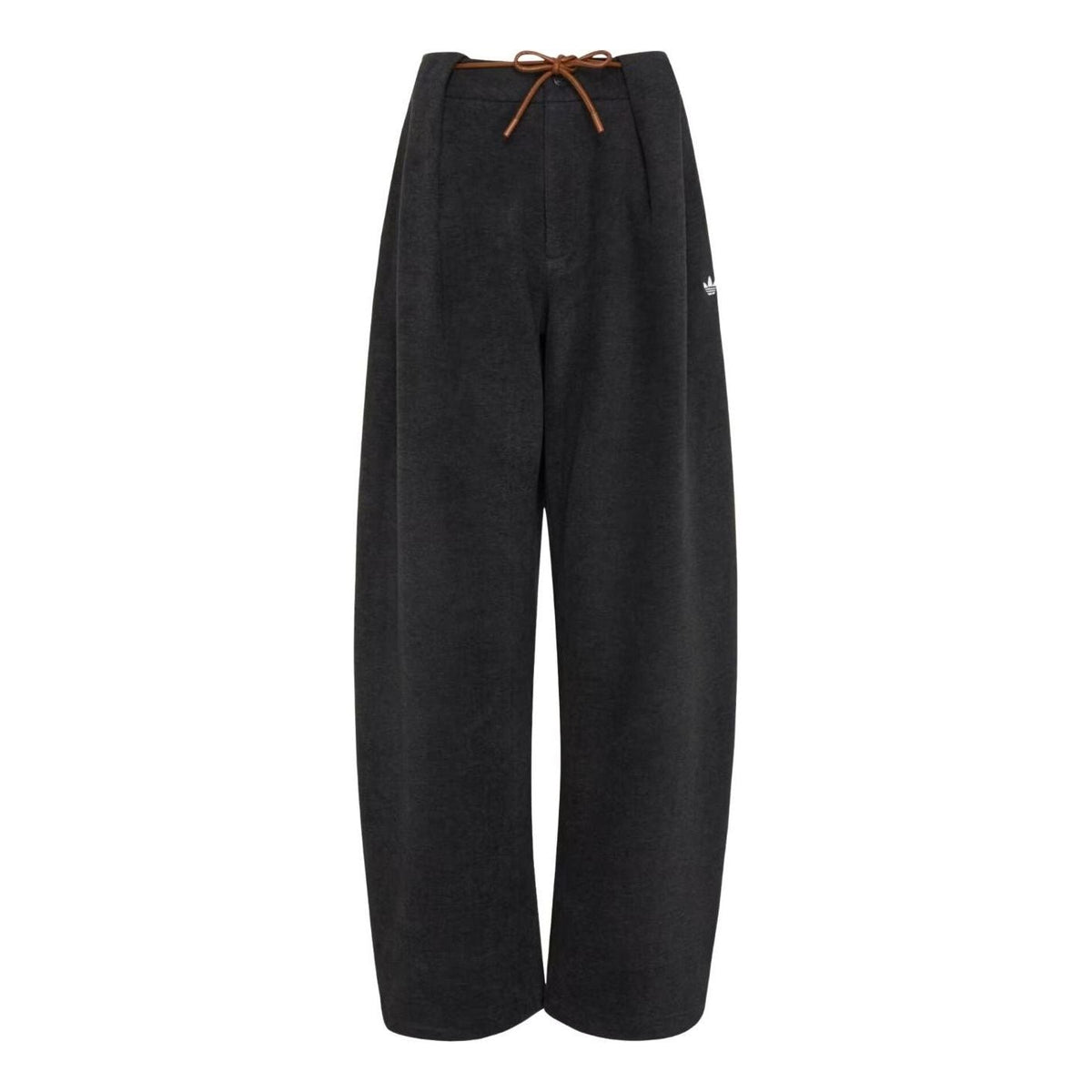 (WMNS) adidas 3S Deluxe W TP Tracksuit Bottoms Asia Sizing 'Carbon' LE9668 - adidas Professional Edition