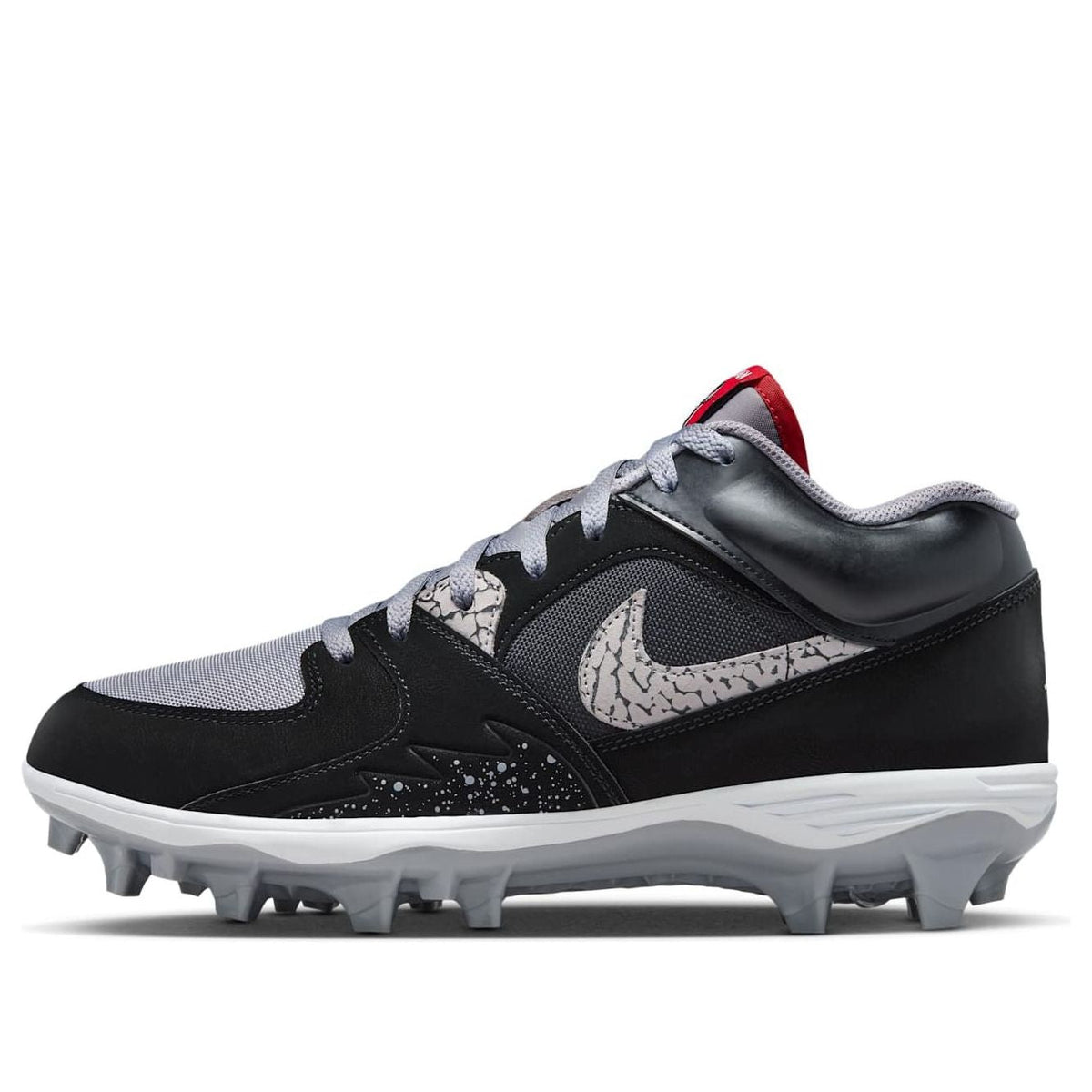 Air Jordan Stadium 90 Football Cleat 'Black Cement Grey Red' HQ0210-060