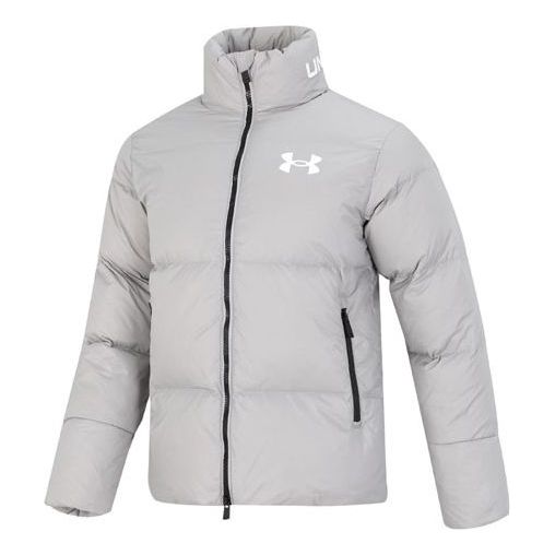 Under Armour Logo Puffer Jacket 'Light Grey' 1375449-558
