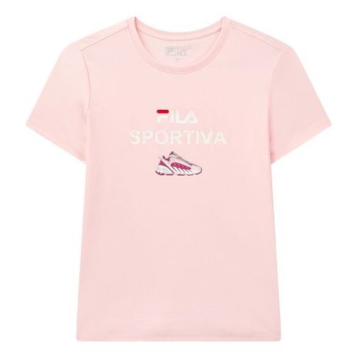 (WMNS) FILA ADE Short Sleeve Pink T-Shirt F11W028158F-PK