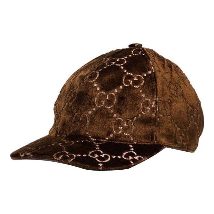 Gucci Velvet GG Logo Baseball Hat 'Brown' 527075-3HD87-2065