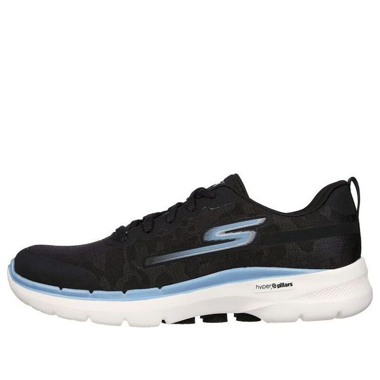 (WMNS) Skechers Go Walk 6 'Black Blue White' 124560-BKBL