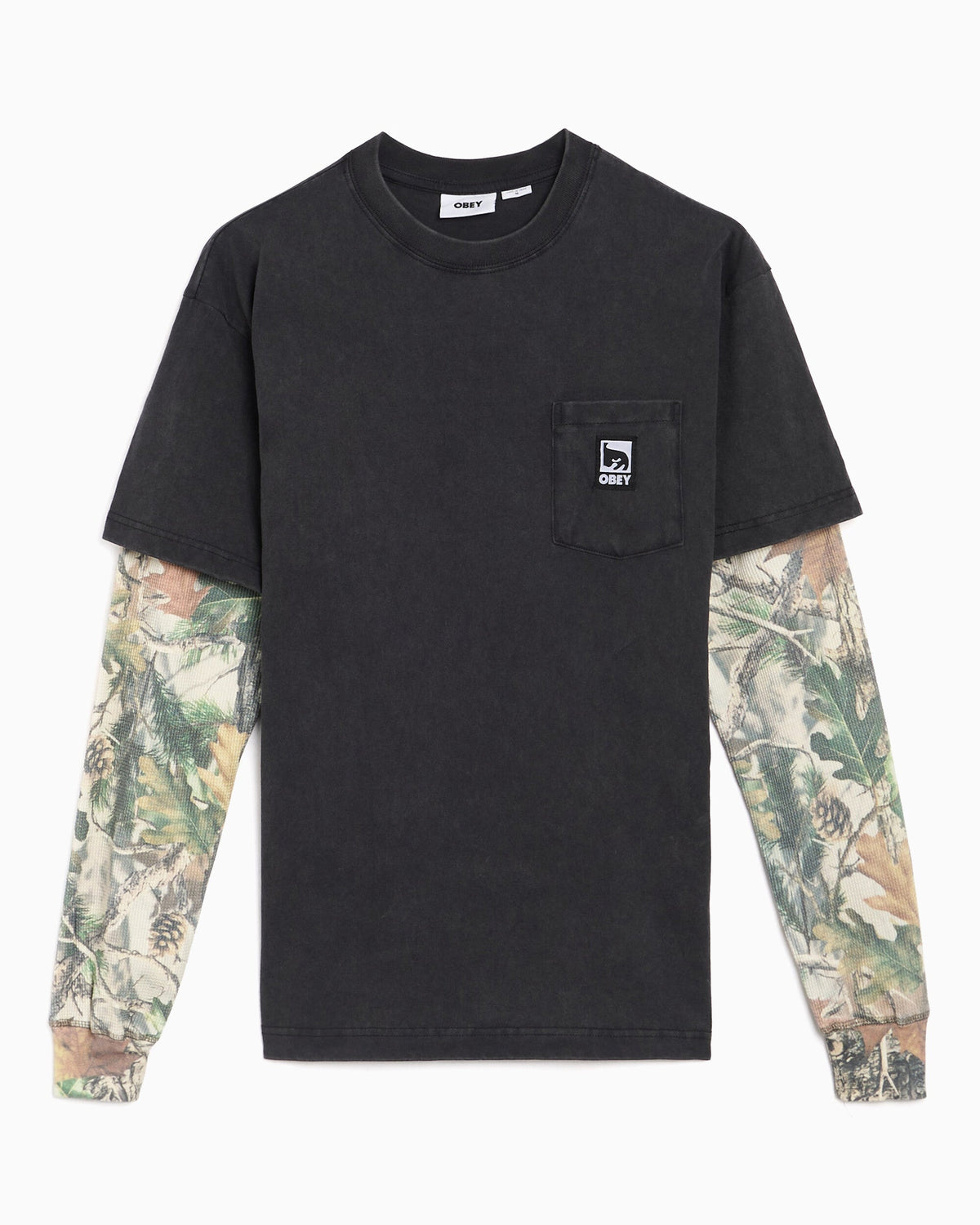 Camiseta con gráfico Relaxed de manga larga OBEY Clothing Post 2fer para hombre