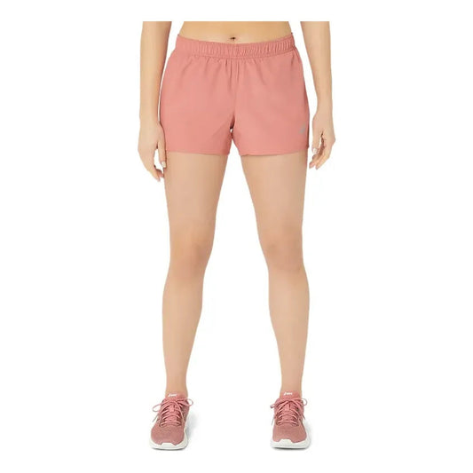 (WMNS) ASICS Silver 4 Inch Shorts 'Light Garnet' 2012C370-601
