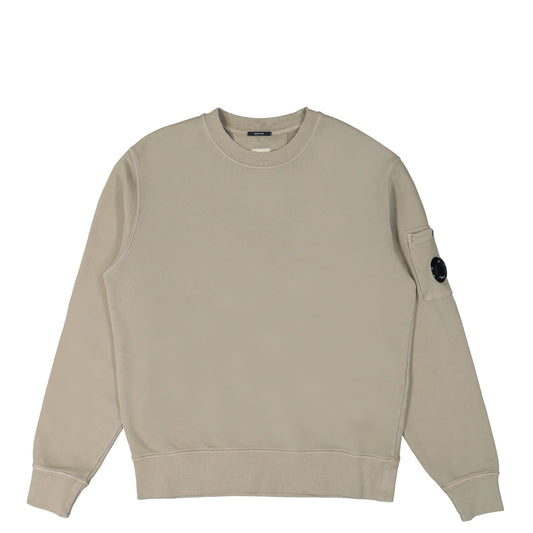 Brushed Emerized Diagonal Fleece Crewneck