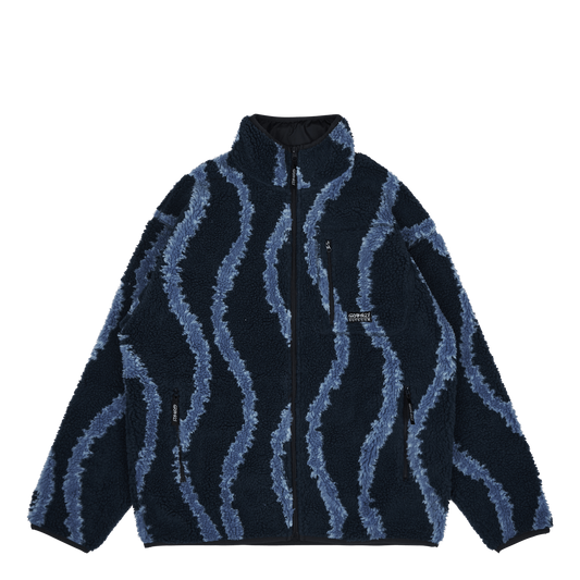 Sherpa Jacket Navy Swirl