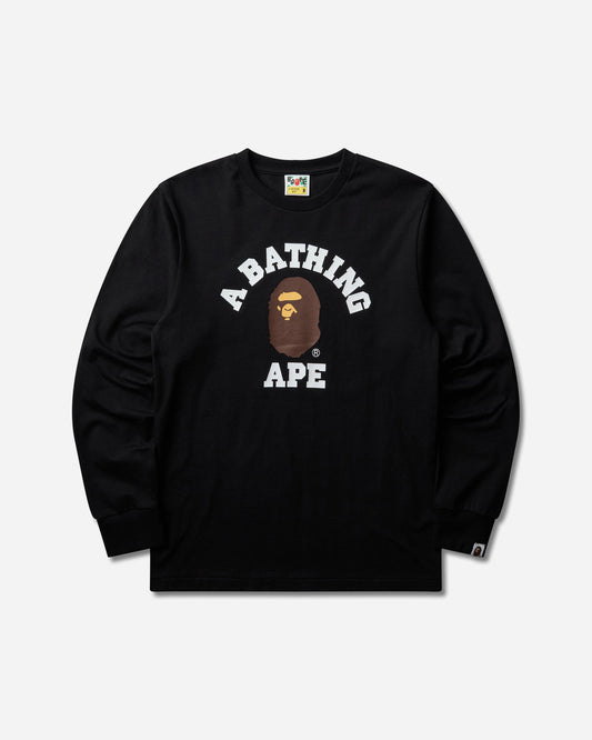 Men's College Longsleeve T-Shirt Black