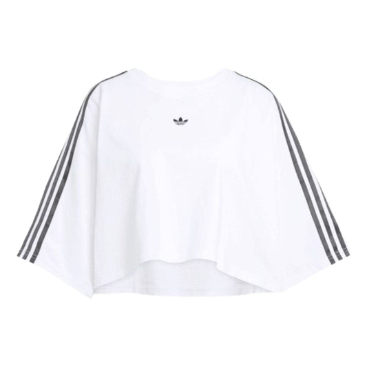 (WMNS) adidas Adilenium Season 3 Boxy Oversized T-Shirt Asia Sizing 'White Black' JY8886