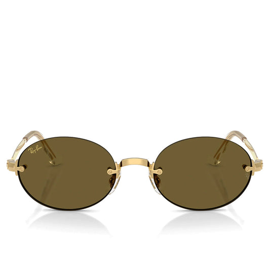 Rimless Oval - Arista/Dark Brown