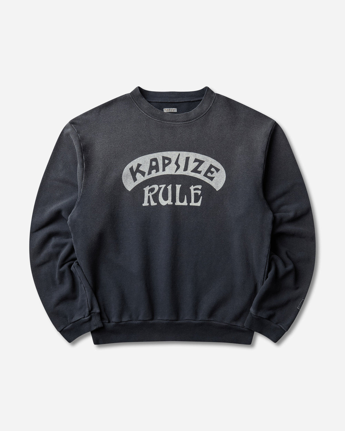 Men's SWT Knit Crewneck Sweatshirt (Kapsize Rule) Black