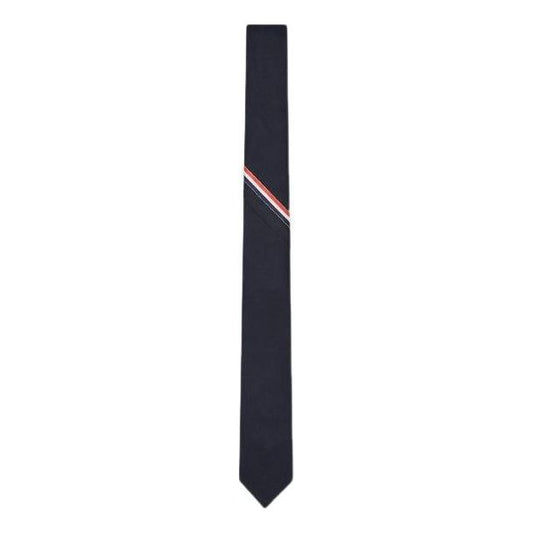 THOM BROWNE Super 120's Twill Rwb Selvedge Tie 'Black' MNL021A-F0147-415