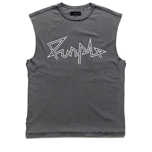 Purple Brand Voltage Script Tank Top - Grey