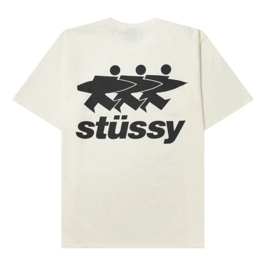 Stussy Surfwalk Pigment Dyed T-Shirt 'Natural' 1905063-WHIT