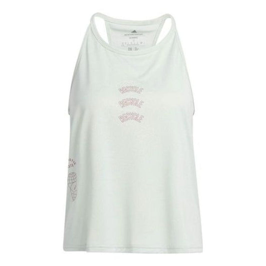 (WMNS) adidas Run for the Oceans Tank Top Asia Sizing 'Green' HZ6005