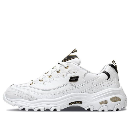 (WMNS) Skechers D'Lites low Dad Shoes GS White 11919-WBGD