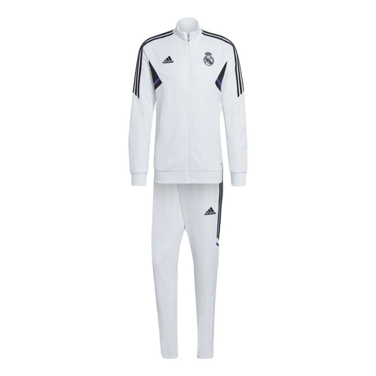 adidas 2022-2023 Real Madrid Tracksuit Asia Sizing 'White' HG4017