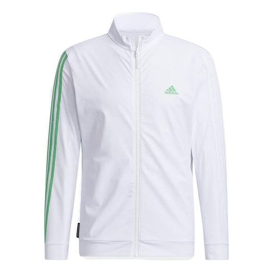 adidas Primeblue 3 Stripe Long Sleeve Jacket 'White' GV1183