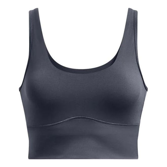 (WMNS) Under Armour Meridian Fitted Crop Tank 'Storm Grey' 1373924-044