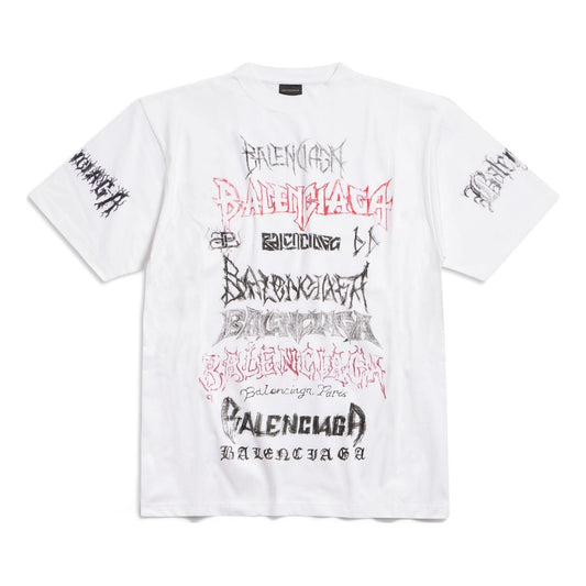 Balenciaga Diy Metal T-shirt 'White Black Red' 641675TPVO29065