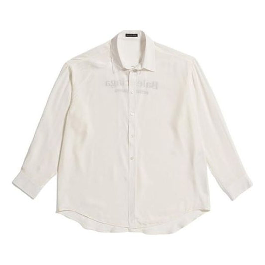(WMNS) Balenciaga Hotel & Resort Shirt 'White' 722317TAN019000