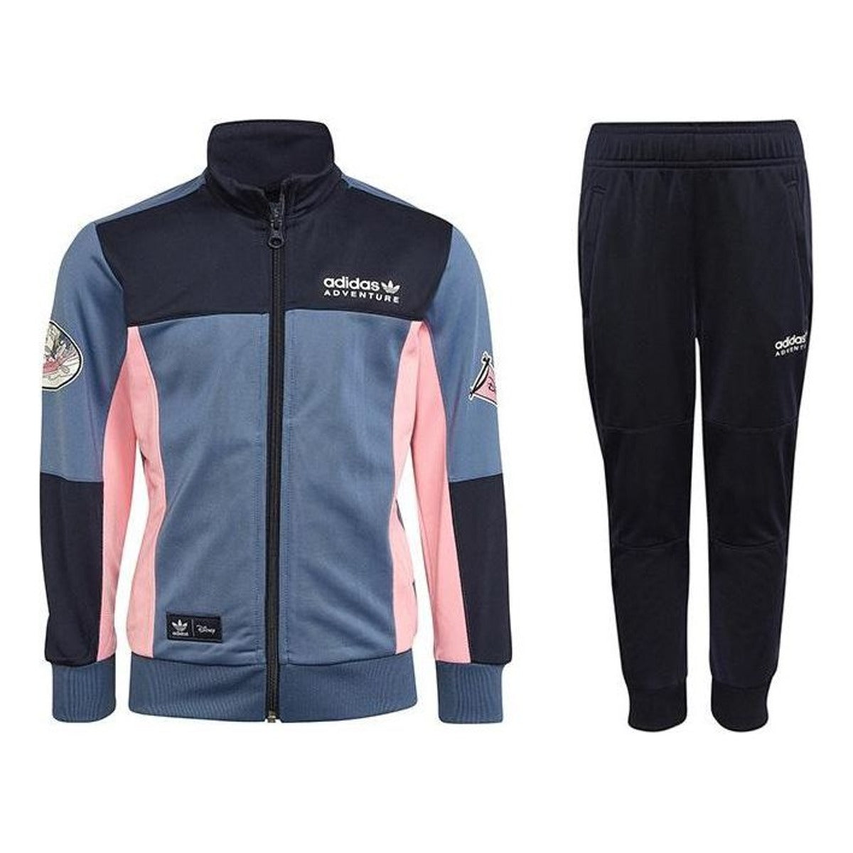 (GS) adidas x Disney Mickey and Friends Track Suit 'Teal Pink Black' HK9804