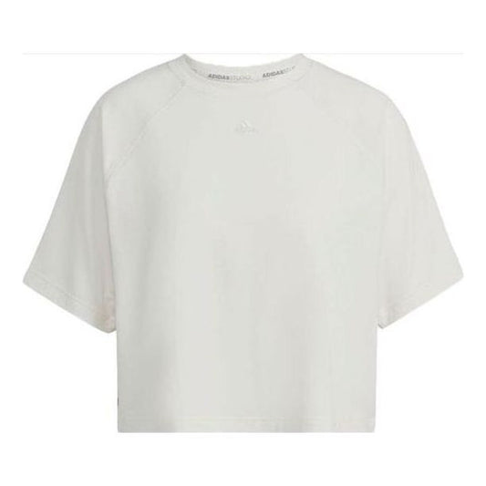 (WMNS) adidas AEROREADY Wrap-Back T-Shirt Asia Sizing 'White' HK2352