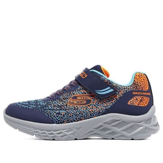 (GS) Skechers Microspec 2.0 Trainers 'Navy Orange' 403920L-NVBL