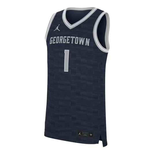 Air Jordan College Georgetown Basketball Jersey 'Navy' CN3595-420