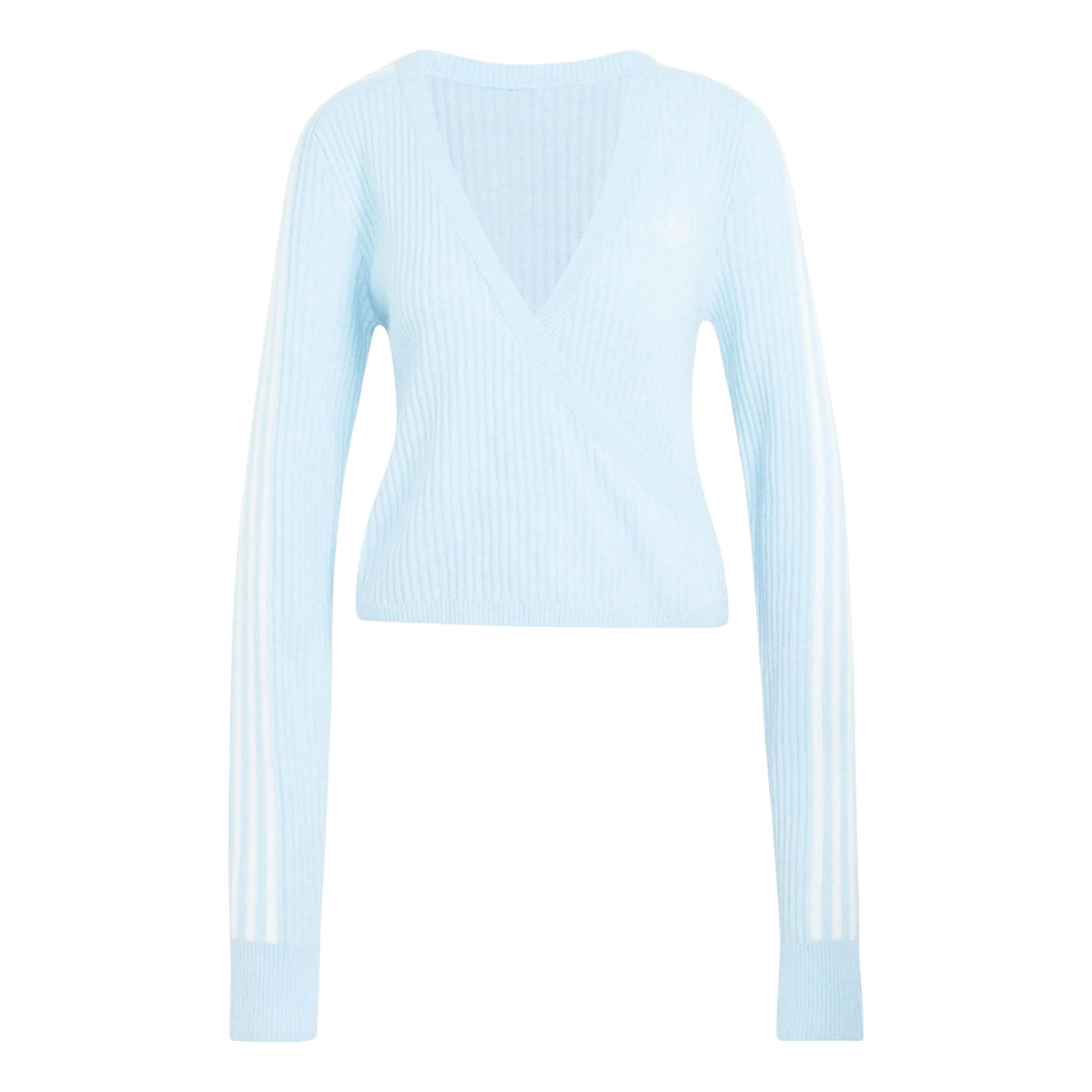 (WMNS) adidas x Jennie Knitted Wrap Around Cardigan Asia Sizing 'Wonder Blue' LD8932 - adidas Professional Edition