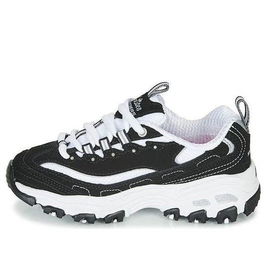 (GS) Skechers D'Lites 'Black White' 80587L-BKW