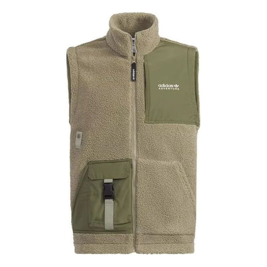 adidas Adventure Sherpa Vests 'Olive Green' HC0381