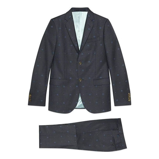 Gucci Bees And Hearts Monaco Suit 'Grey Blue' 554100-Z559J-4265