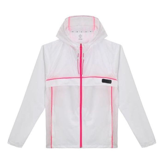 Under Armour Run Anywhere Hooded Jacket 'White Pink' 1374229-100