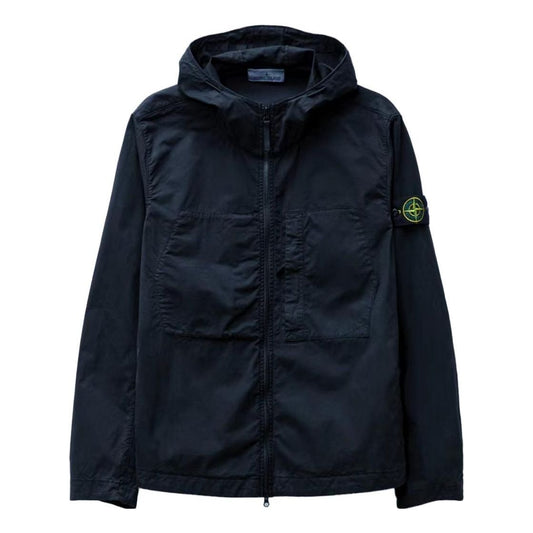 STONE ISLAND Supima Cotton Twill Stretch Hooded Jacket 'Navy' 781543310-V0020