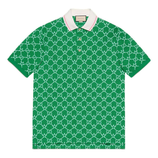 Gucci GG Stretch Cotton Polo 'Green' 696071-XJEE9-3129