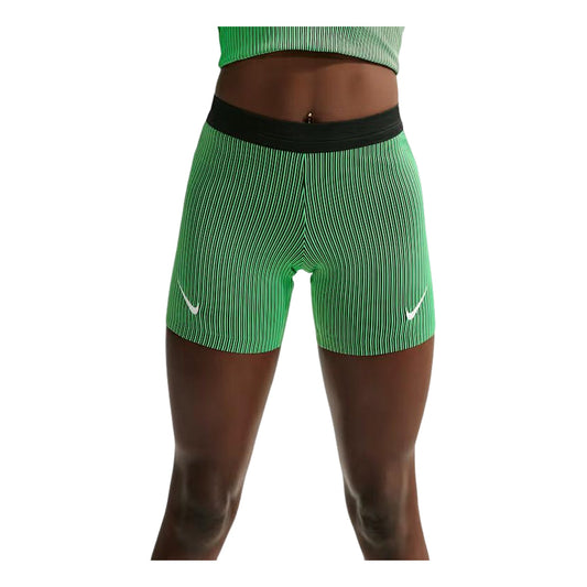 (WMNS) Nike x Keely Hodgkinson AeroSwift Dri-FIT ADV Tight Shorts 'Illusion Green Black White' IU1063-336 - Nike Professional Edition