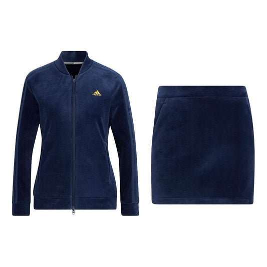 (WMNS) adidas 3-Stripe Two-Piece Long Sleeve Suit Asia Sizing 'Navy' HG8262