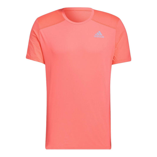adidas Own the Run Cooler Shirt 'Acid Red' HB7459