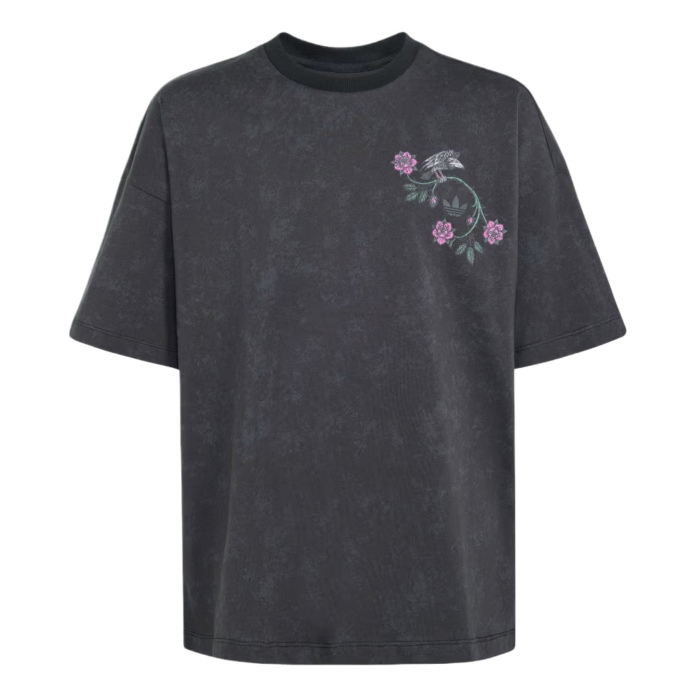 (GS) adidas x Disney Villains Oversized Washed GFX T-Shirt Asia Sizing 'Black' KQ6083