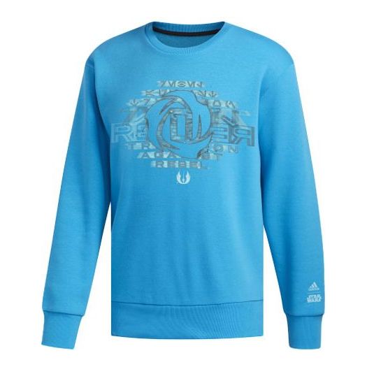 adidas Rose Cr Star War Basketball Round Neck Pullover Blue FN3237