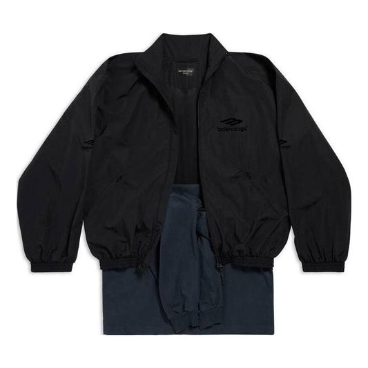 Balenciaga Patched Tracksuit Jacket 'Black' 770500TNQ251000