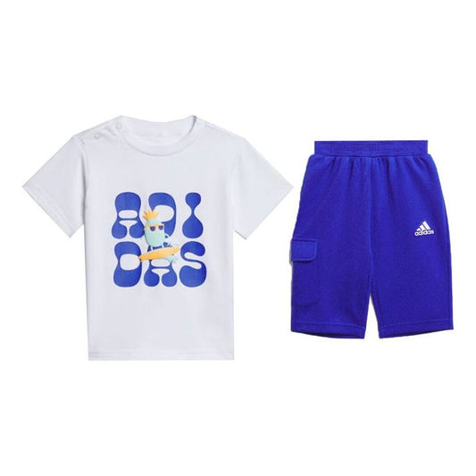 (TD) adidas Sportswear Track Suit Asia Sizing 'White Blue' IT1770