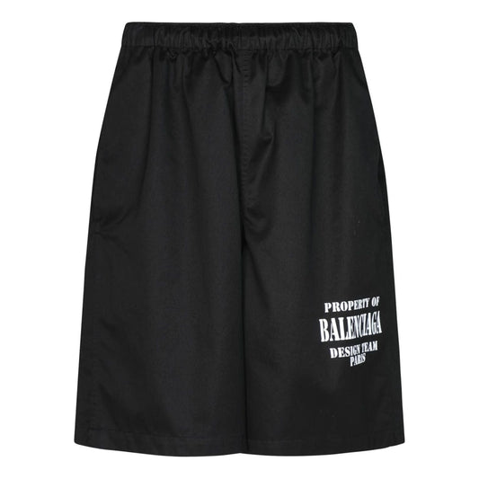 Balenciaga Property Of Logo Shorts 'Black' 704718TKP241000