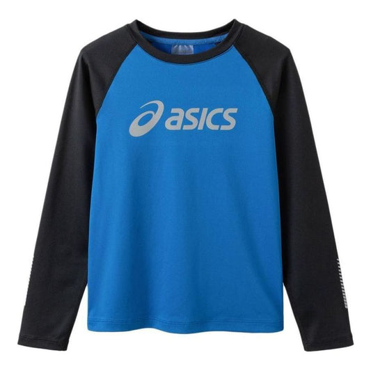 (GS) ASICS Logo Long Sleeve T-shirt 'Blue' 333241003001-8851