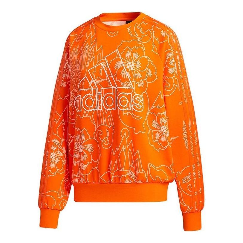 (WMNS) adidas AOP Sweaters 'Orange' GT6487