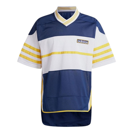 adidas Adicolor Adibreak Mesh Asia Sizing 'Blue White Yellow' IU2361