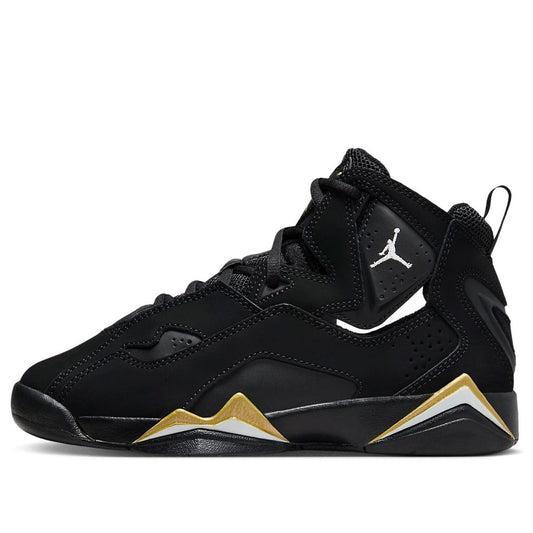 (GS) Air Jordan True Flight 'Black Metallic Gold' 2023 343795-017