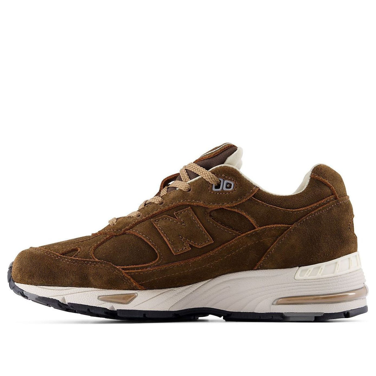 (WMNS) New Balance 991v1 Luxe Suede Made in UK 'Cocoa' W991BR1 - New Balance Professional Edition
