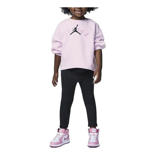 (TD) Air Jordan Velour Crew Tracksuit 'Pink' FZ9963-010