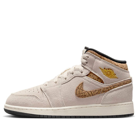 (GS) Air Jordan 1 Mid SE 'Brown Elephant' DZ5369-102